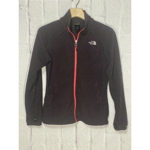 The North Face Purple Fleece Zipper Jacket Womens Size S Contrasting Red‎ Zipper